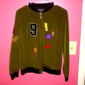 Green winter bomber 💕